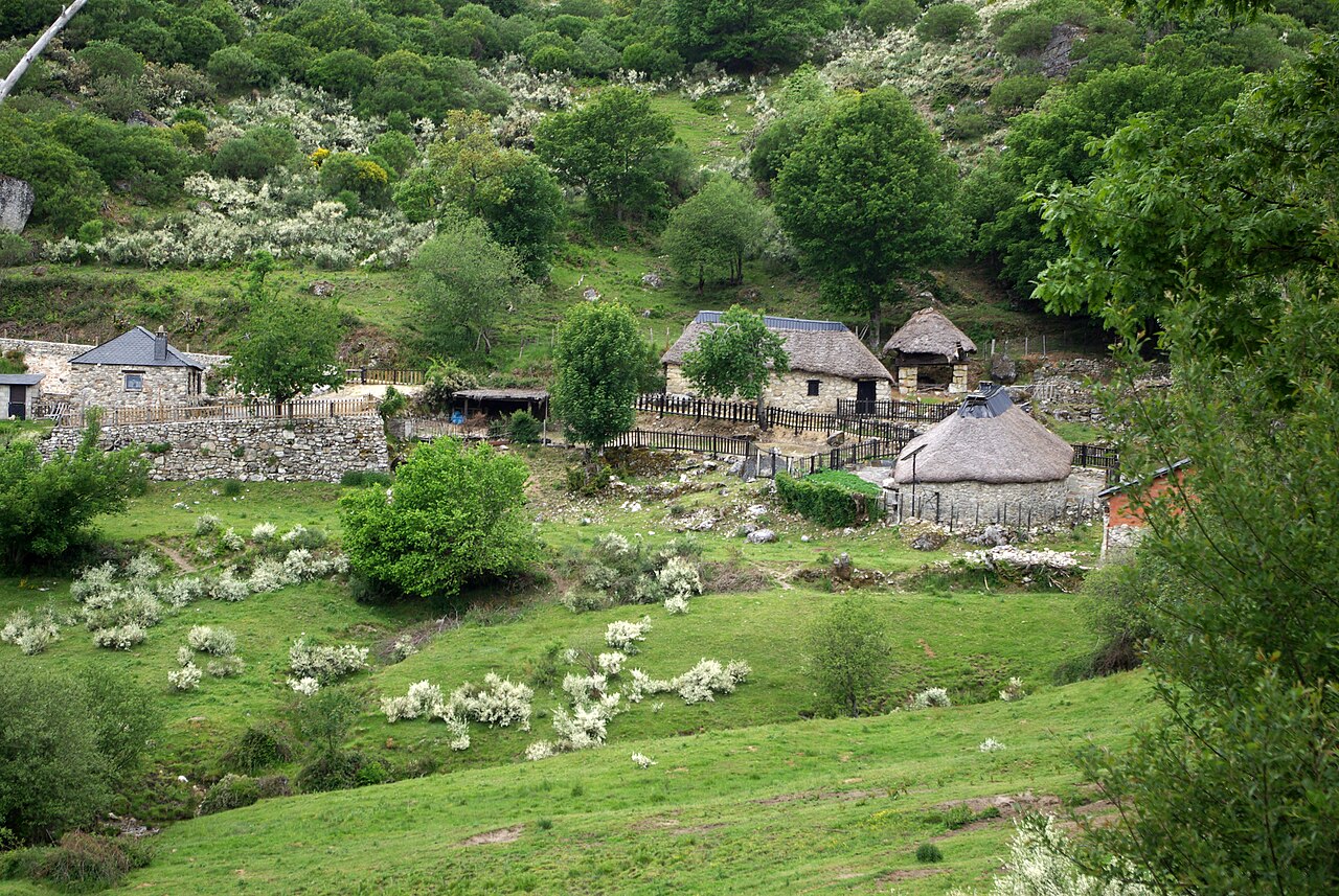 Casas con cubierta vegetal, Campo del Agua. Fotografía: David Pérez (DPC), Wikimedia Commons, CC BY 3.0.