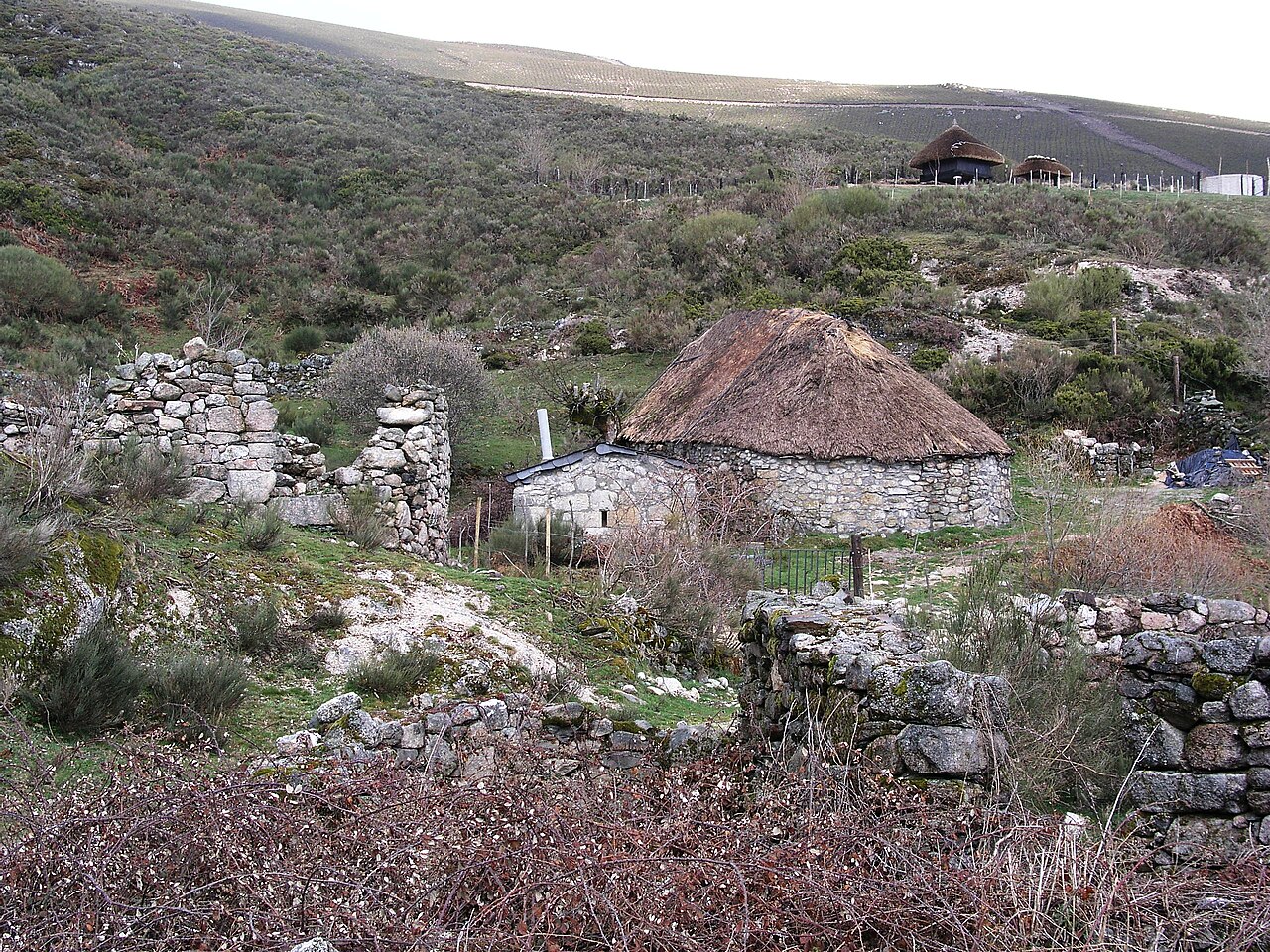Palloza en 2005 I, Campo del Agua. Fotografía: Håkan Svensson Xauxa, Wikimedia Commons, CC BY 3.0.